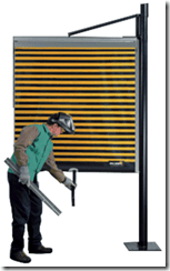 Yellow Machinery Guard Fencing