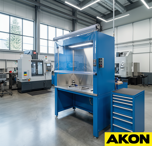 Clear industrial roll up guard cover