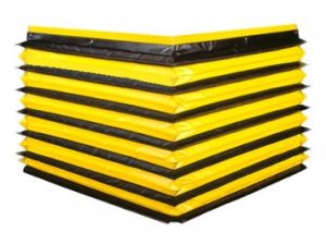 Lift table safety skirts