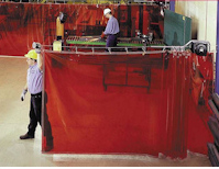 retractable welding screen