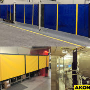 industrial retractable barrier