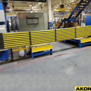 industrial retractable barrier wide