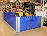 portable barricades for warehouses