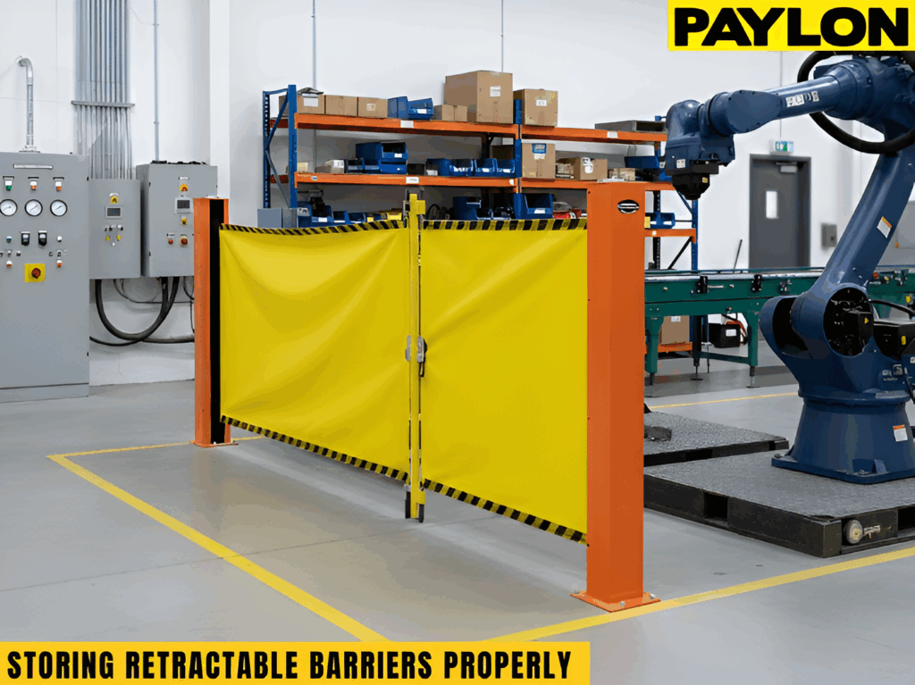 Where to Store a Warehouse Retractable Barrier So It Actually Gets Used