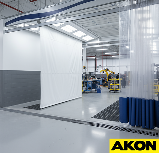 Heavy duty roll up curtain custom made